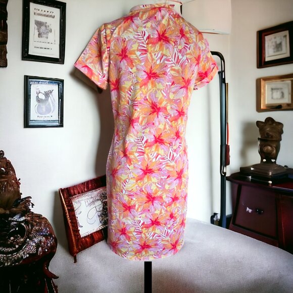 NWOT ADYSON PARKER (S) Tunic Dress in Vibrant floral design. - Picture 3 of 6
